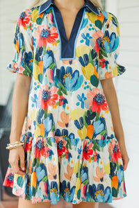 In My Element Blue Floral Dress