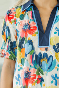 In My Element Blue Floral Dress