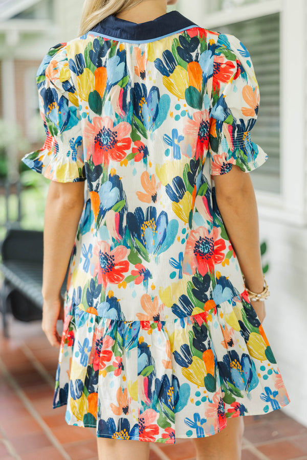 In My Element Blue Floral Dress