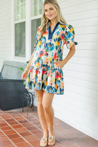 In My Element Blue Floral Dress
