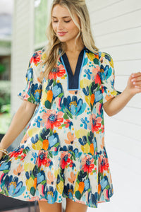 In My Element Blue Floral Dress