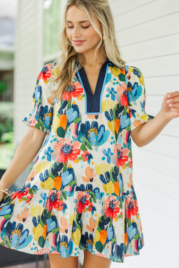 In My Element Blue Floral Dress