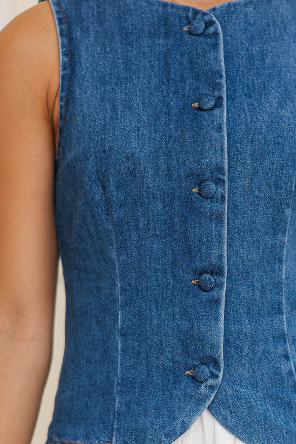 Olivaceous: Unapologetic Blue Denim Dress