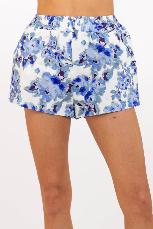 Olivaceous: Statement Maker Natural Floral Shorts