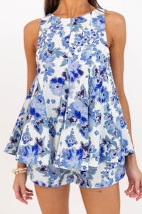 Olivaceous: The Rule Breaker Natural Floral Tank
