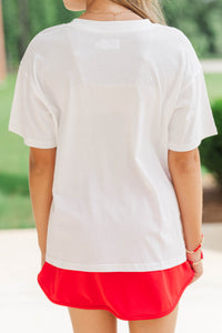 Girls: Game Day Ready Royal Gingham Graphic Tee