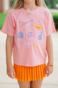 Girls: That Game Day Girl Blush Graphic Tee