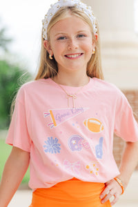 Girls: That Game Day Girl Blush Graphic Tee