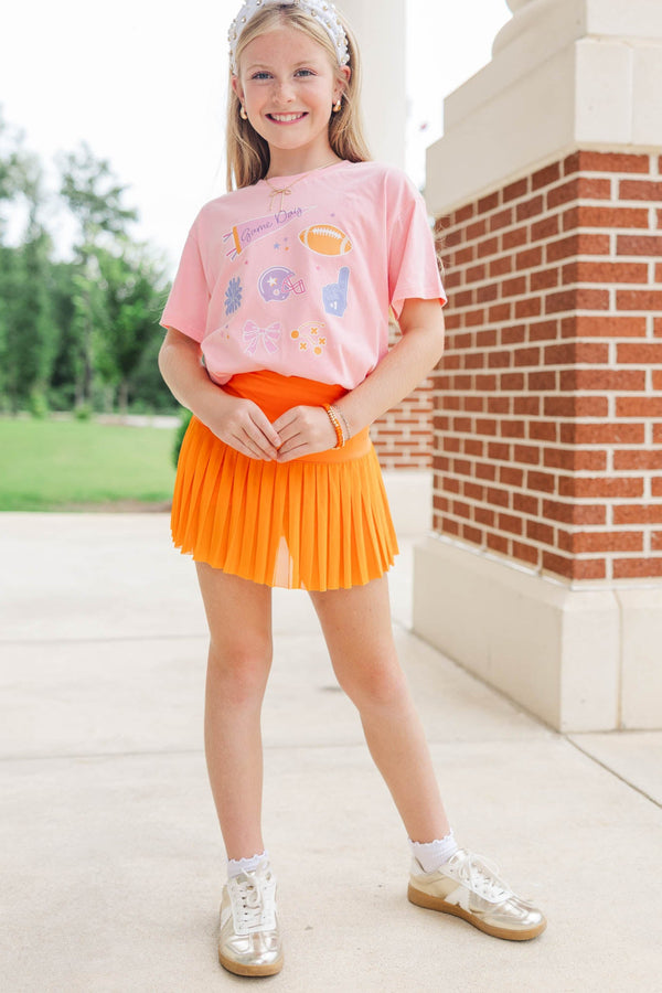 Girls: That Game Day Girl Blush Graphic Tee