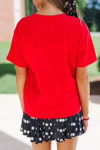 Girls: That Game Day Girl Red Graphic Tee
