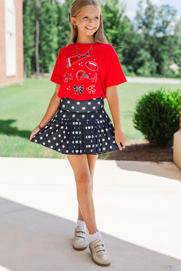 Girls: That Game Day Girl Red Graphic Tee