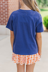 Girls: That Game Day Girl Navy Graphic Tee