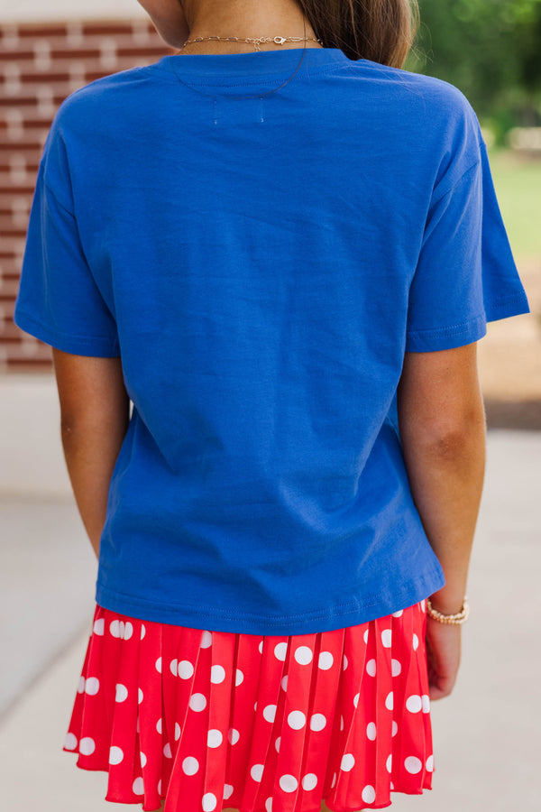 Girls: Touchdown Darling Royal Graphic Tee