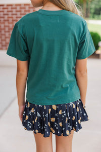Girls: Touchdown Darling Emerald Graphic Tee