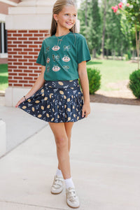 Girls: Touchdown Darling Emerald Graphic Tee
