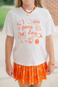 Girls: Game Day Mood Orange Graphic Tee