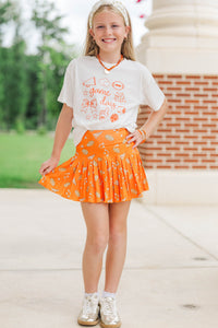 Girls: Game Day Mood Orange Graphic Tee