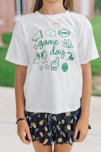 Girls: Game Day Mood Emerald Graphic Tee