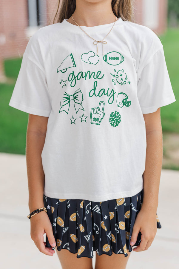 Girls: Game Day Mood Emerald Graphic Tee