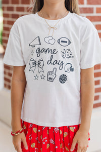Girls: Game Day Mood Black Graphic Tee