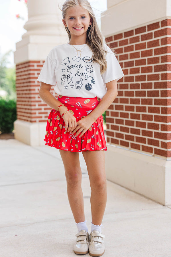Girls: Game Day Mood Black Graphic Tee