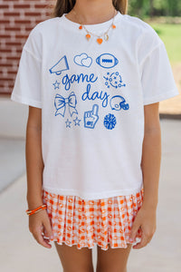 Girls: Game Day Mood Royal Graphic Tee
