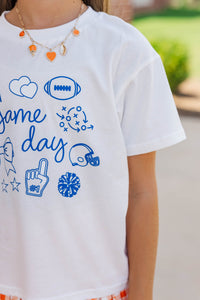 Girls: Game Day Mood Royal Graphic Tee