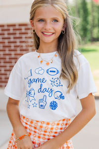 Girls: Game Day Mood Royal Graphic Tee