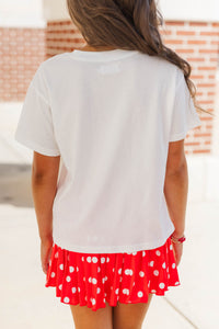 Girls: Game Day Mood Red Graphic Tee