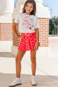 Girls: Game Day Mood Red Graphic Tee