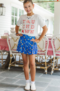 Girls: Touchdown Time Red Gingham Graphic Tee