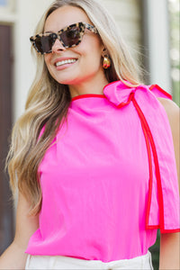Heart On Display Pink Blouse