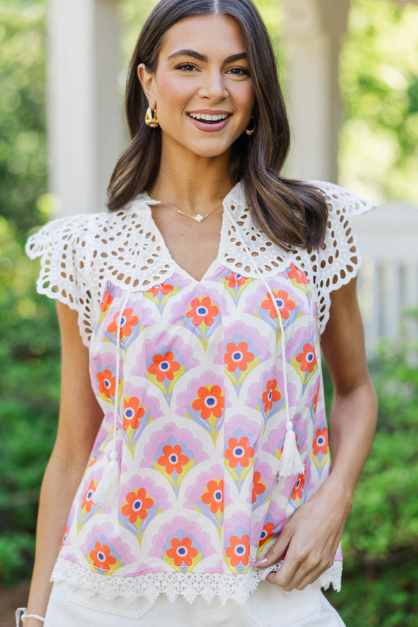 Loving This Pink Floral Blouse