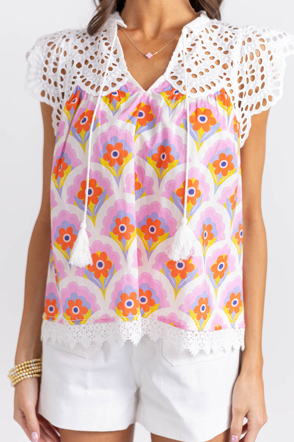 Loving This Pink Floral Blouse