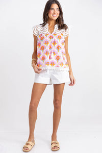 Loving This Pink Floral Blouse