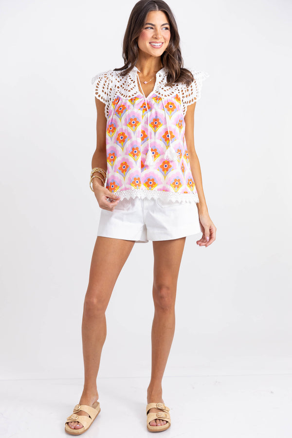 Loving This Pink Floral Blouse