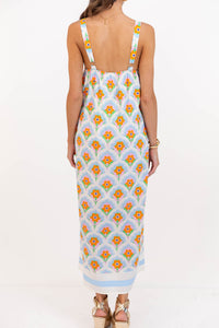 Something Special Blue Floral Midi Dress