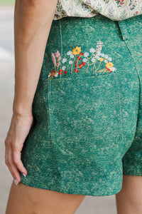 Naturally Mine Green Shorts