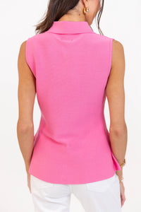 Fate: Off The Cuff Pink Collared Tank