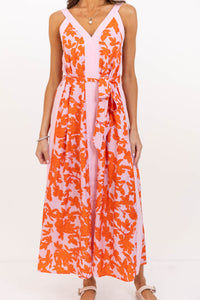 South Florida Sun Orange Floral Dress