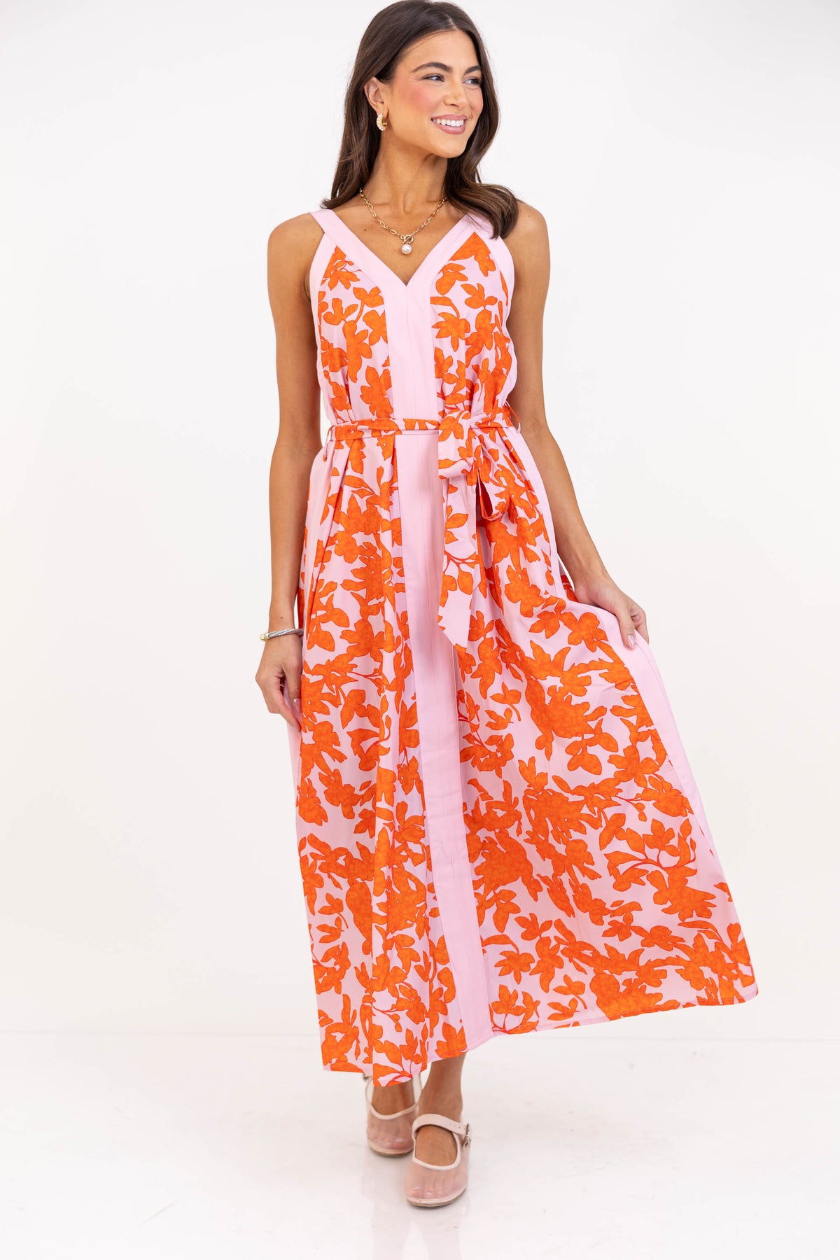 South Florida Sun Orange Floral Dress – Shop the Mint