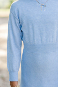 Girls: Float On By Light Blue Sweater Dress