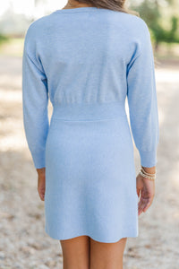 Girls: Float On By Light Blue Sweater Dress