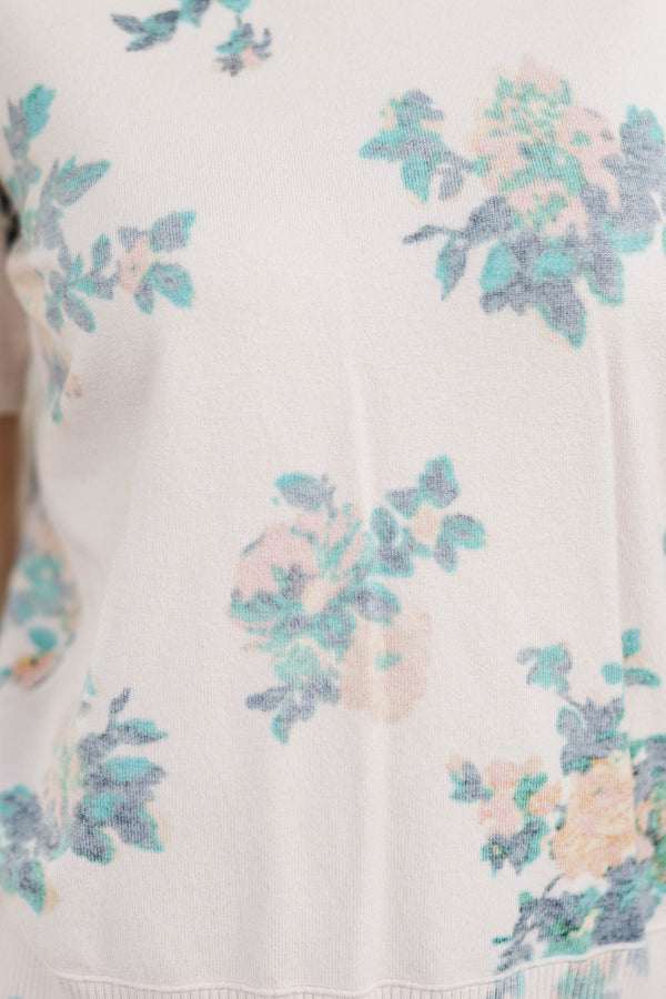 Fate: First Impression Cream Floral Sweater