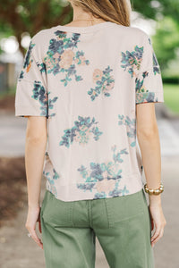 Fate: First Impression Cream Floral Sweater