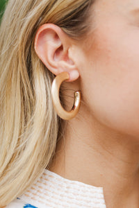 Polished Perfection Gold Earrings