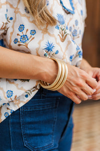 Layered Luxe Gold Bracelet