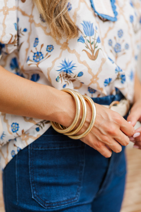 Layered Luxe Gold Bracelet