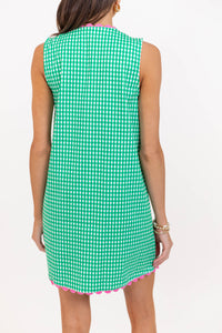 Somewhere Beautiful Green Striped Dress