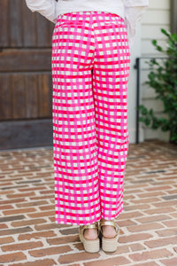 Rule The Room Pink Gingham Pants